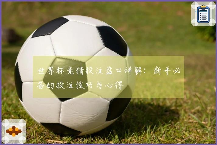 世界杯竞猜投注盘口详解：新手必备的投注技巧与心得